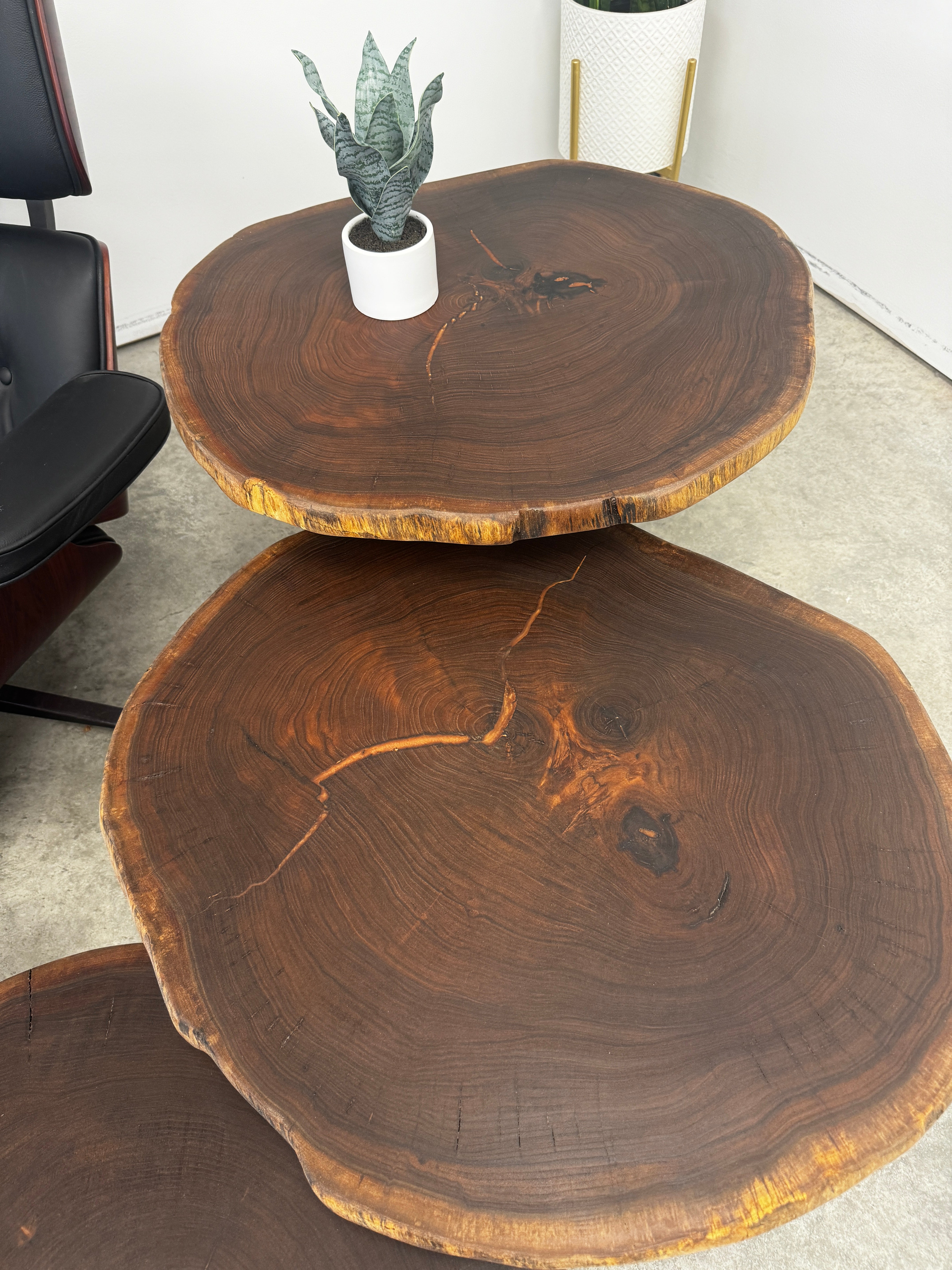 Black Walnut Nesting Side Tables