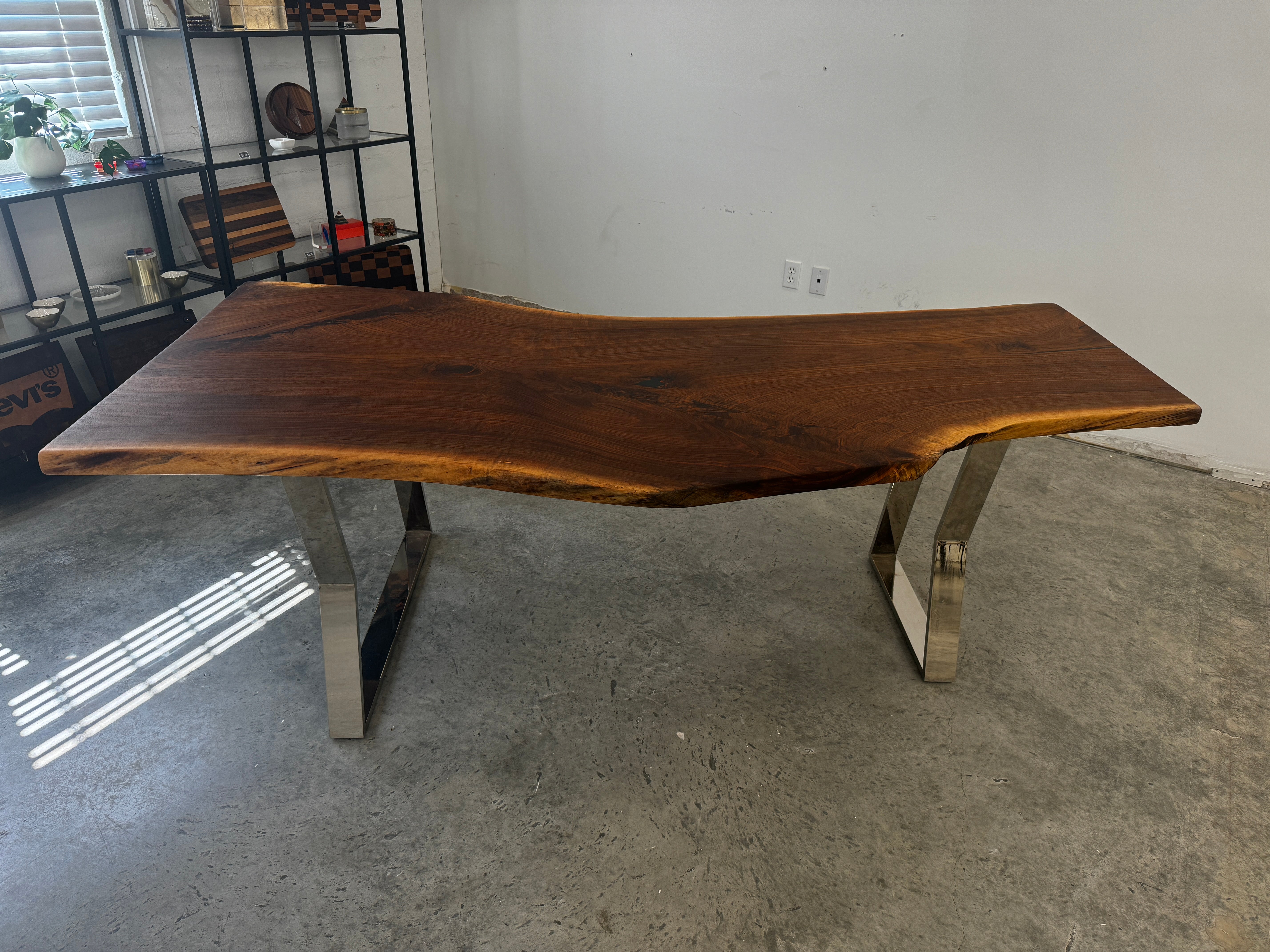 Live Edge Walnut Slab Desk