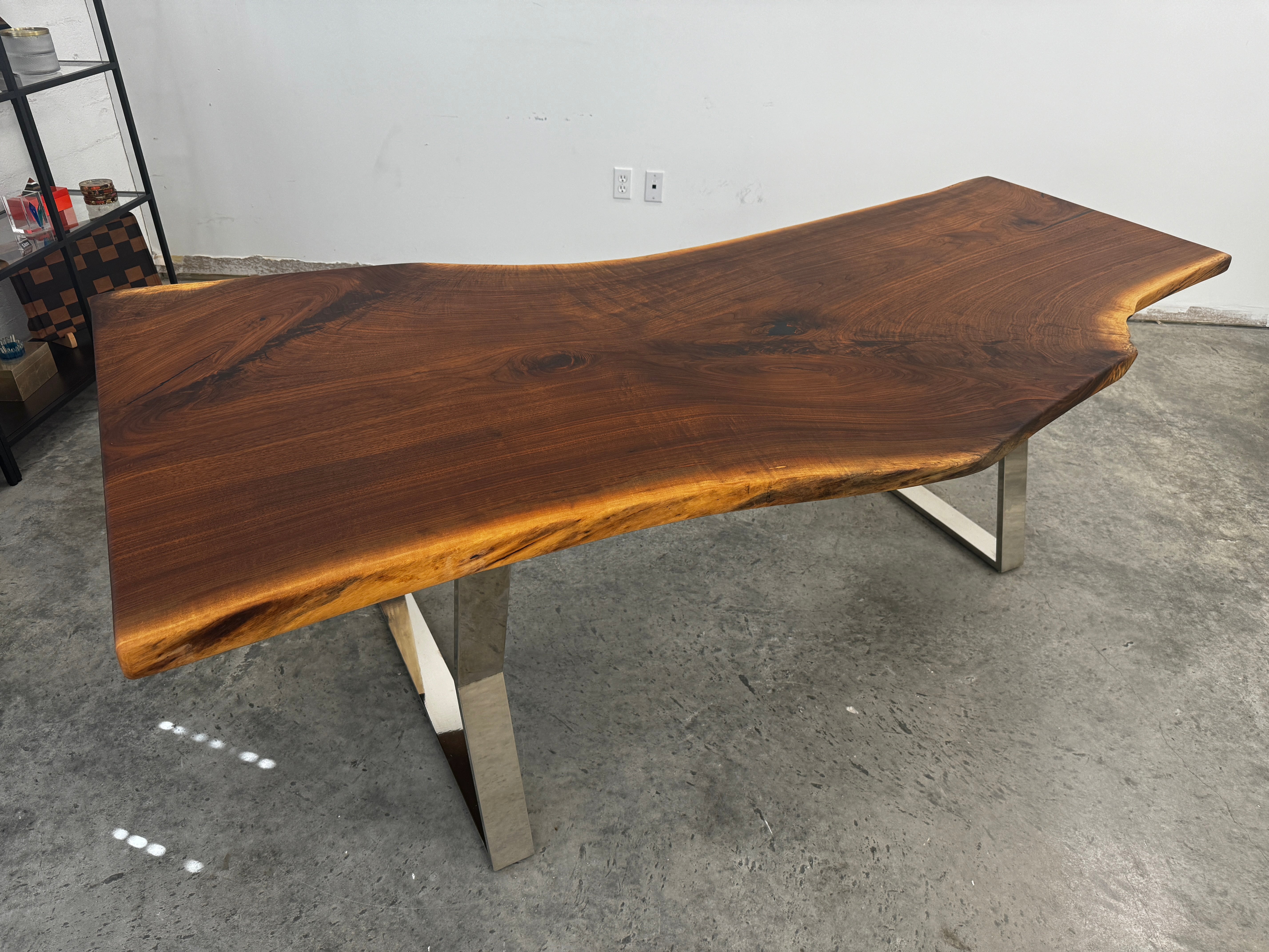 Live Edge Walnut Slab Desk