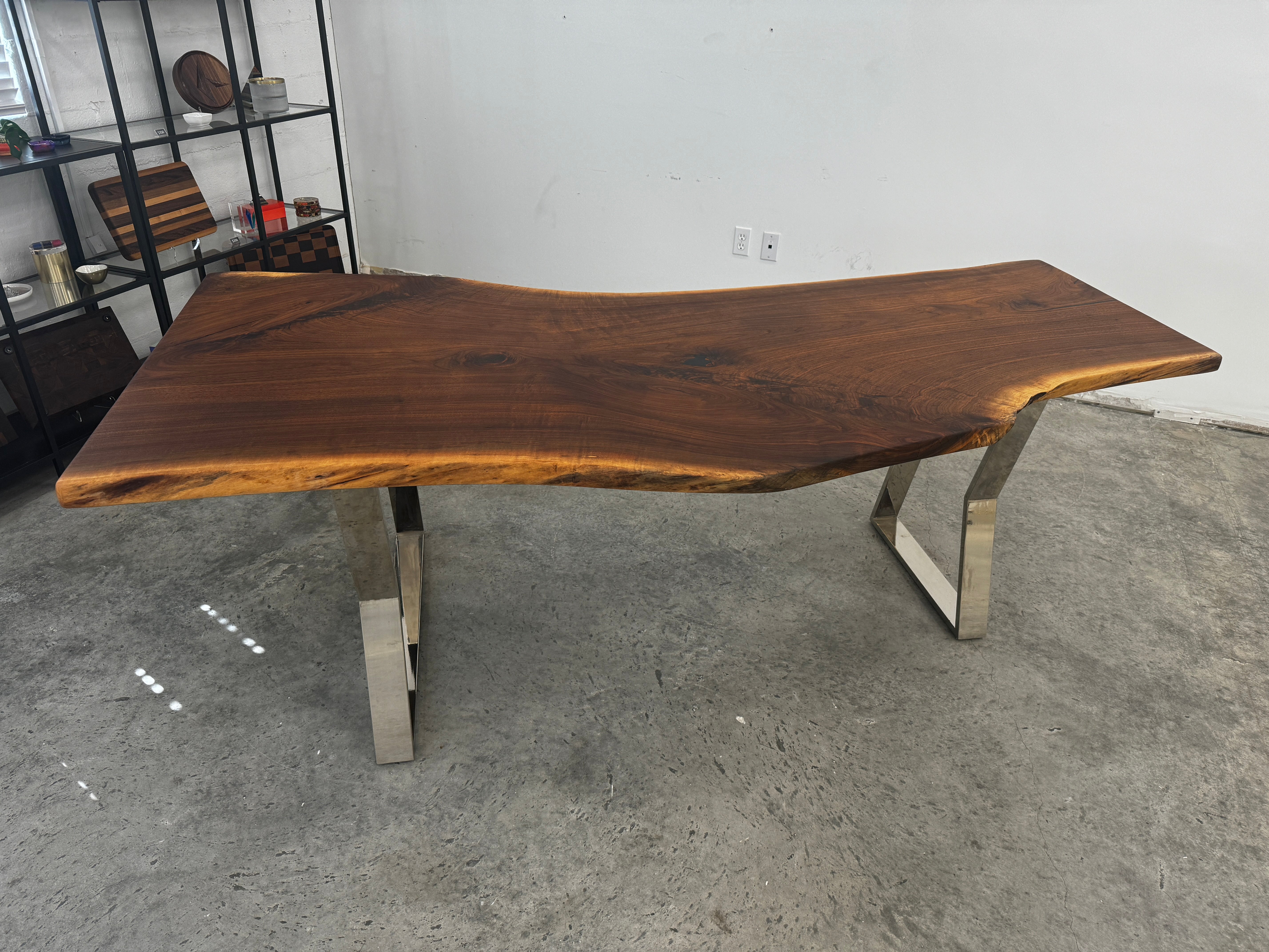 Live Edge Walnut Slab Desk