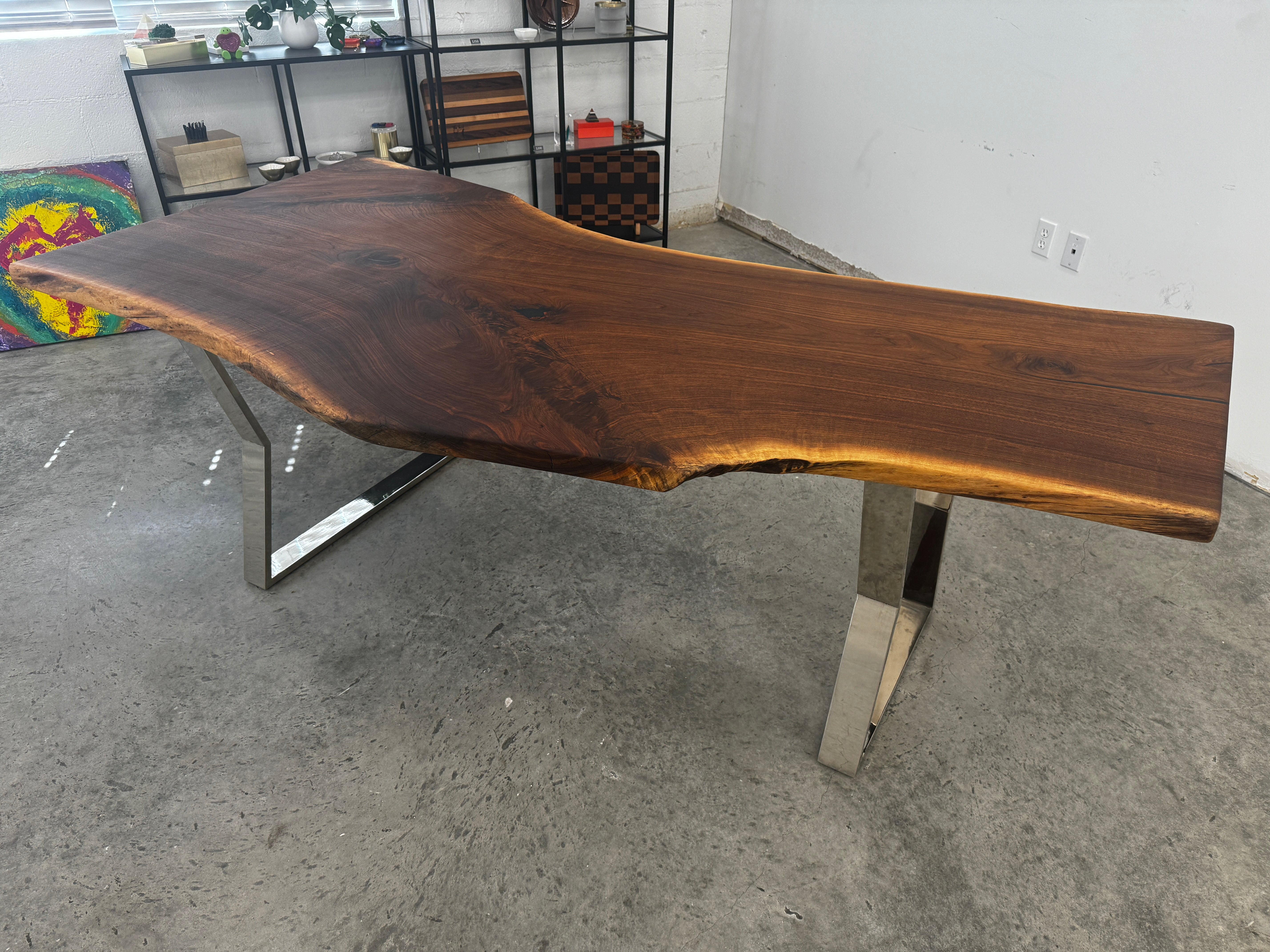 Live Edge Walnut Slab Desk