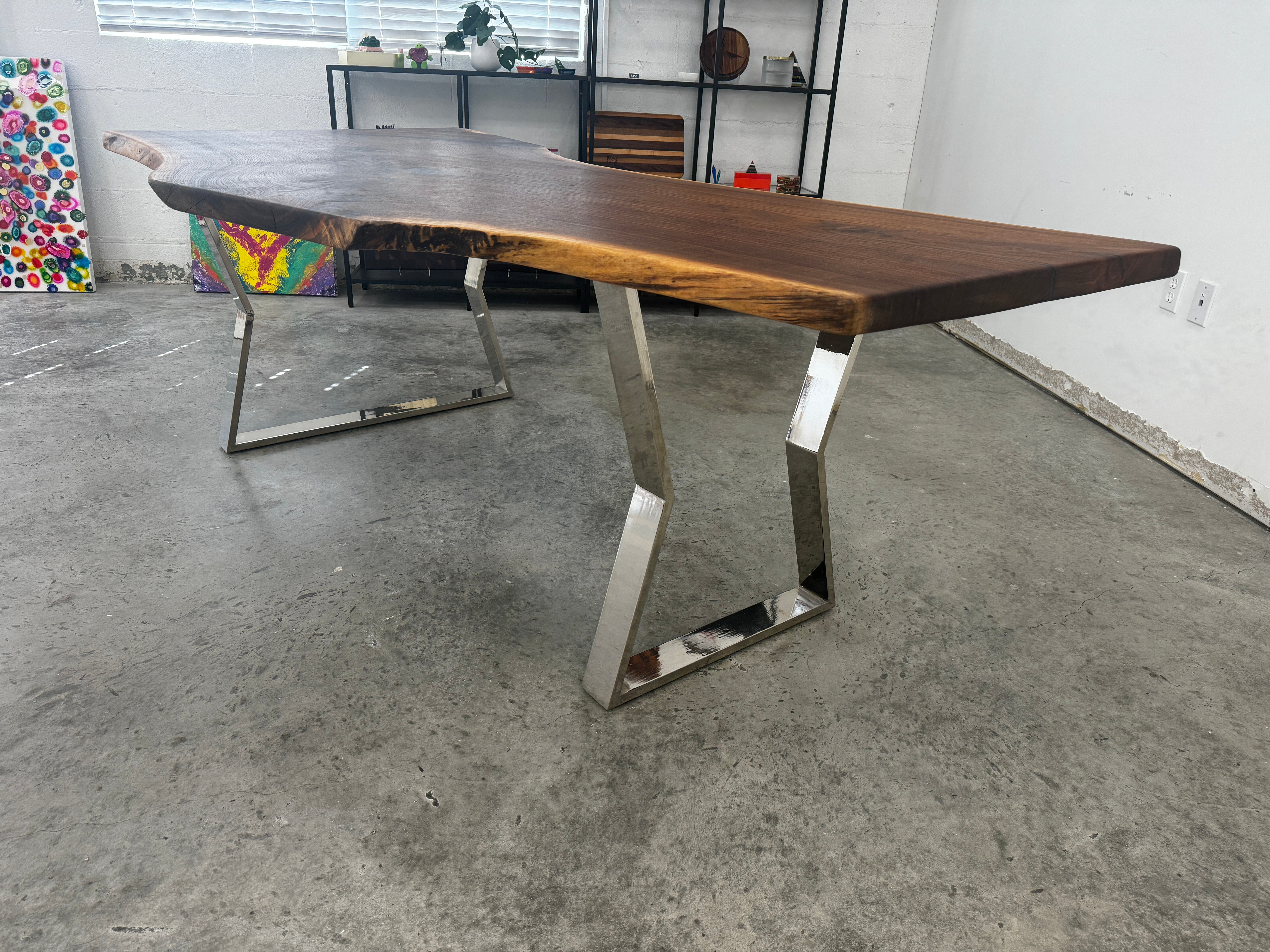 Live Edge Walnut Slab Desk