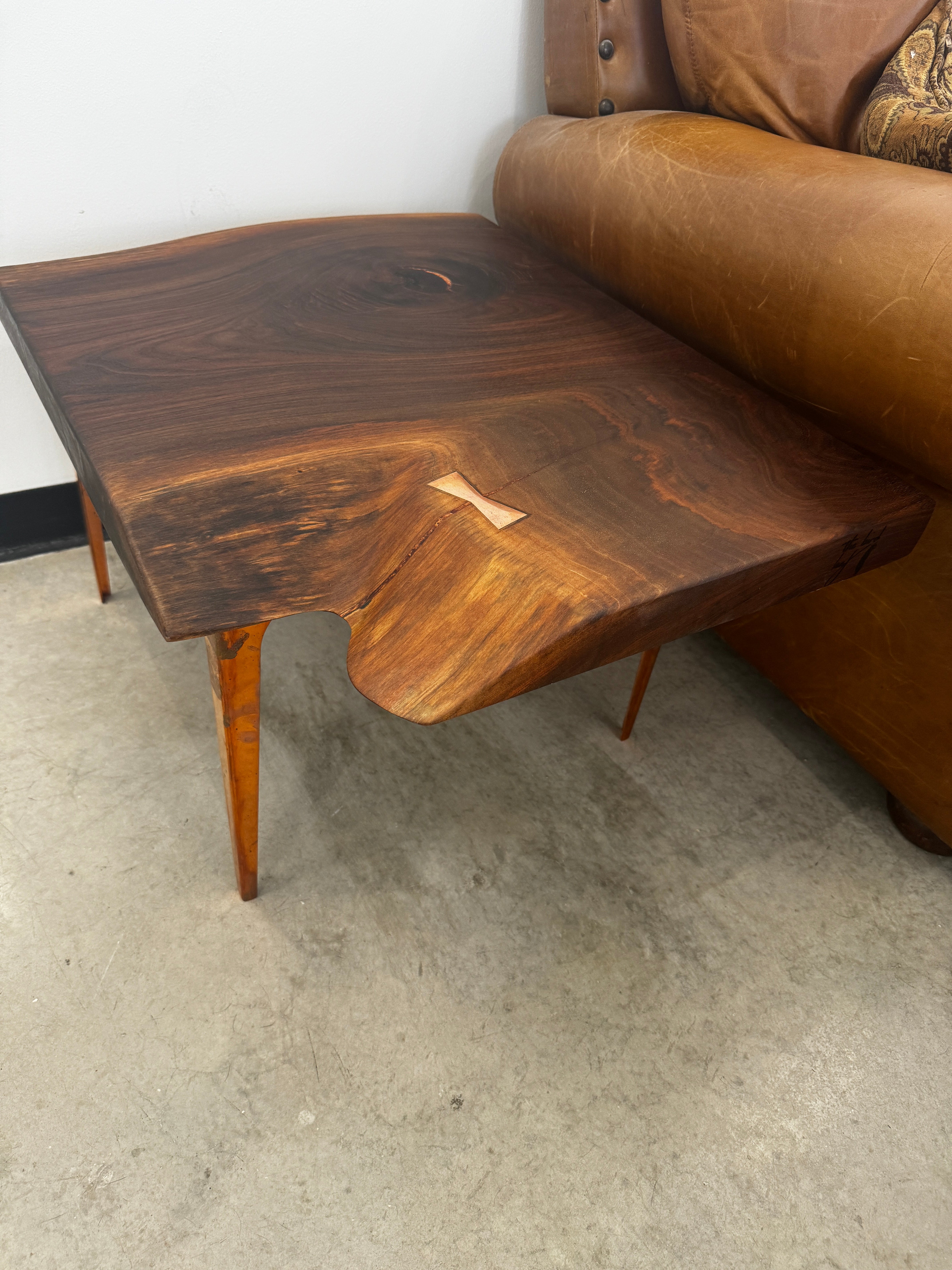 Black Walnut Slab Side Table