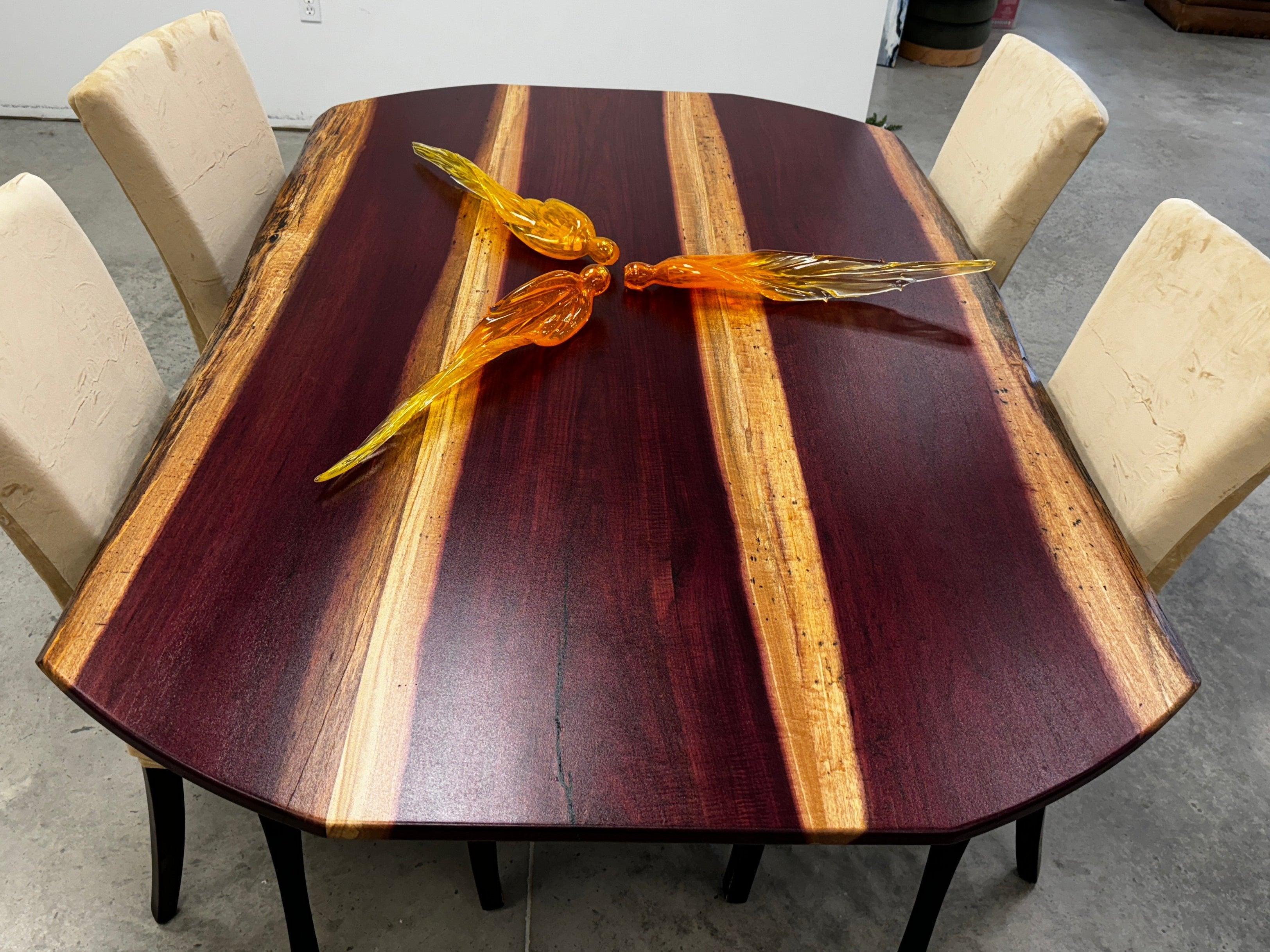 Live Edge Purple Heart Table