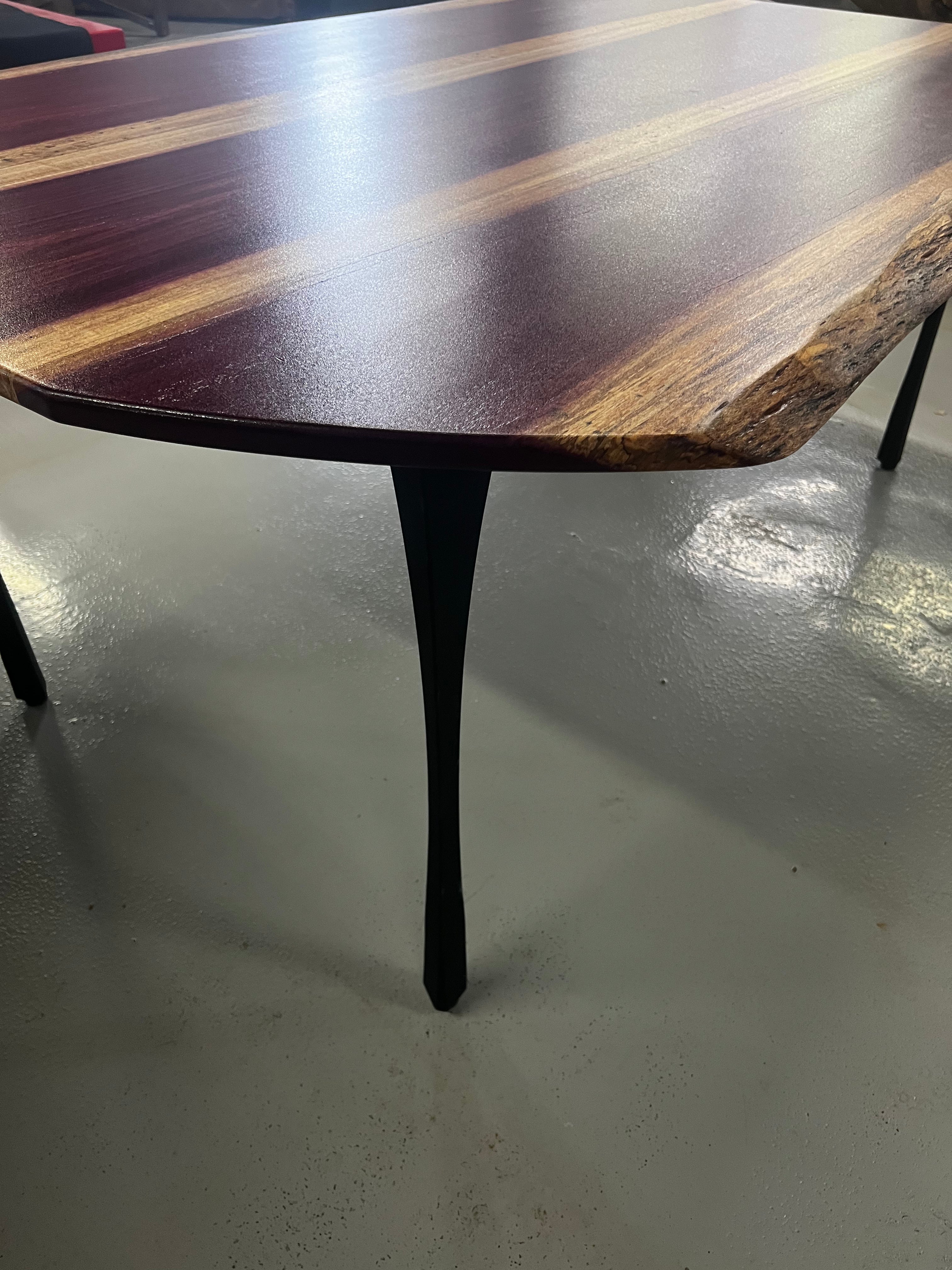 Live Edge Purple Heart Table