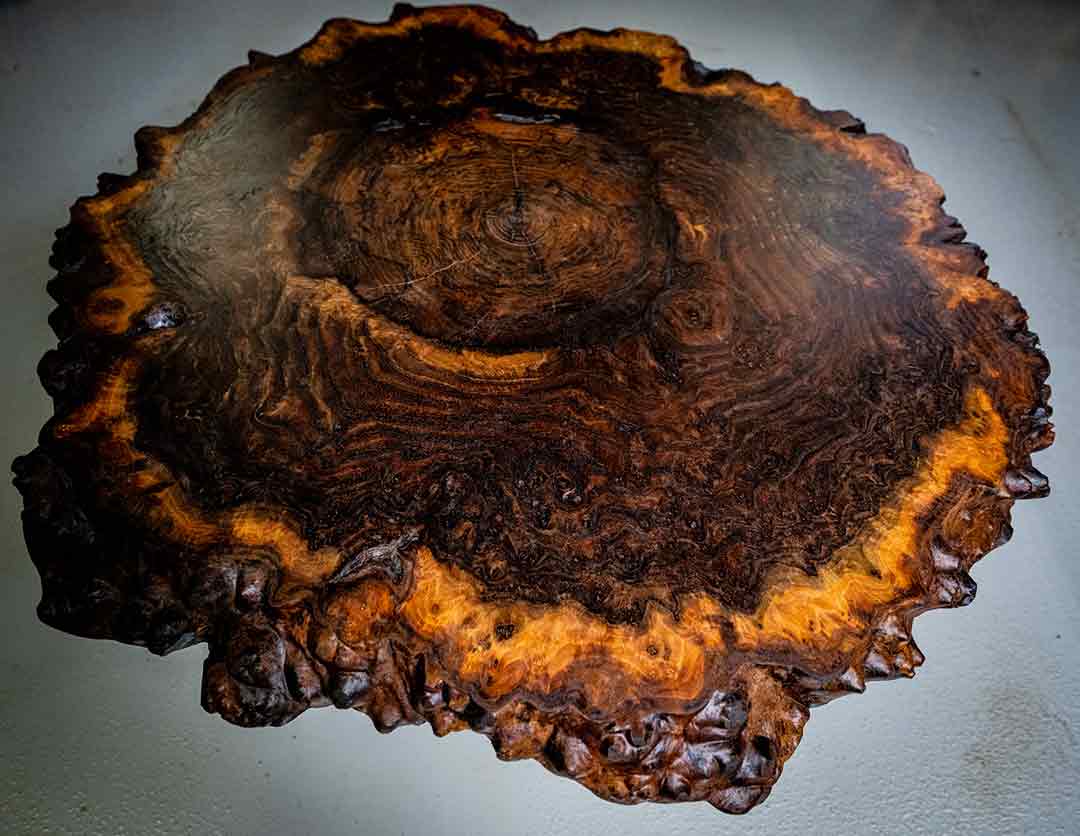 California Redwood Burl Coffee Table