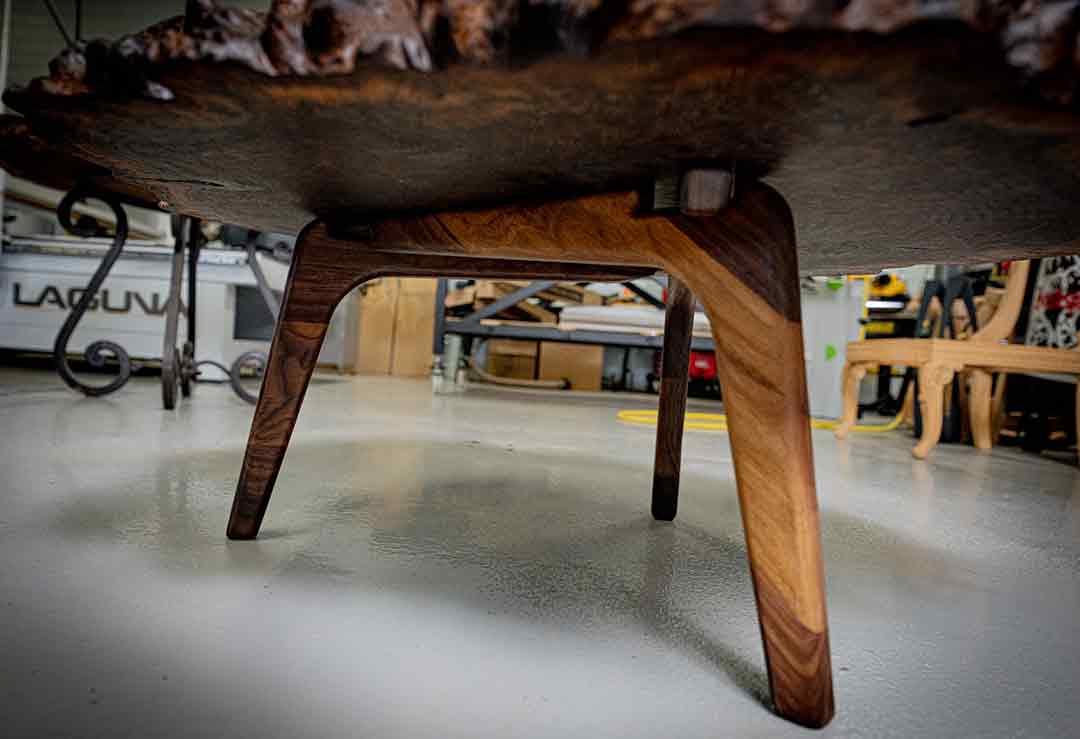 California Redwood Burl Coffee Table