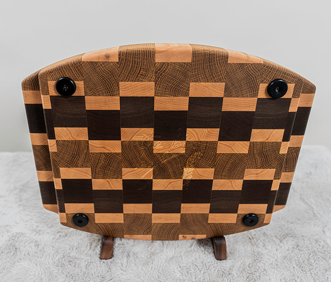 Walnut, Maple, & White Oak End Grain Cutting Board