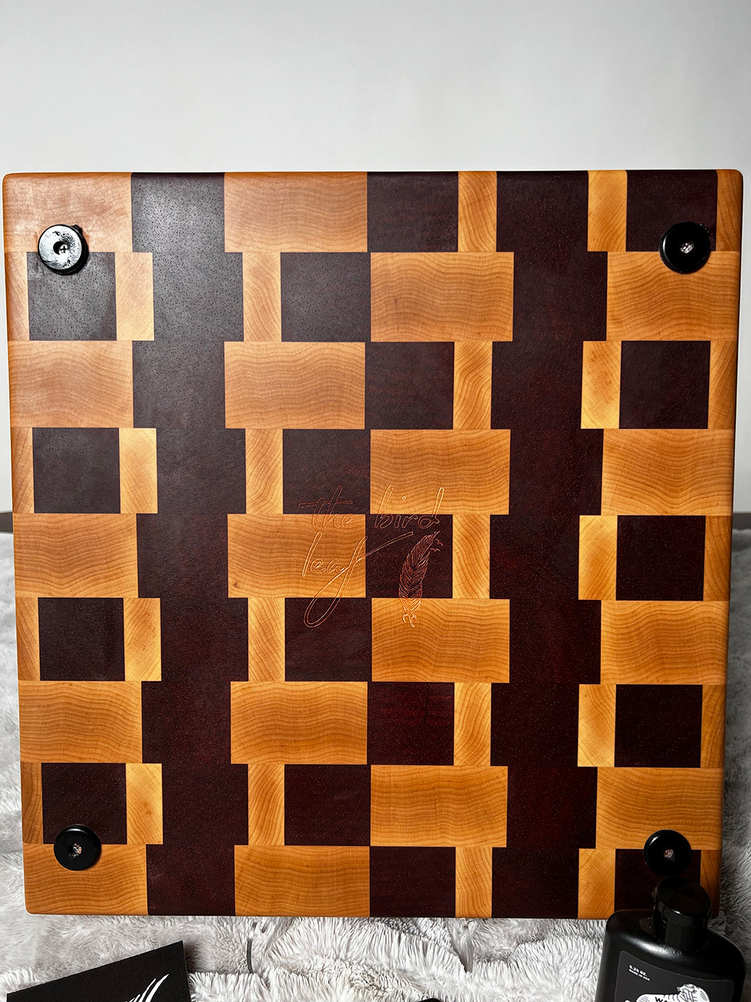 Padauk & Hard Maple End Grain Cutting Board