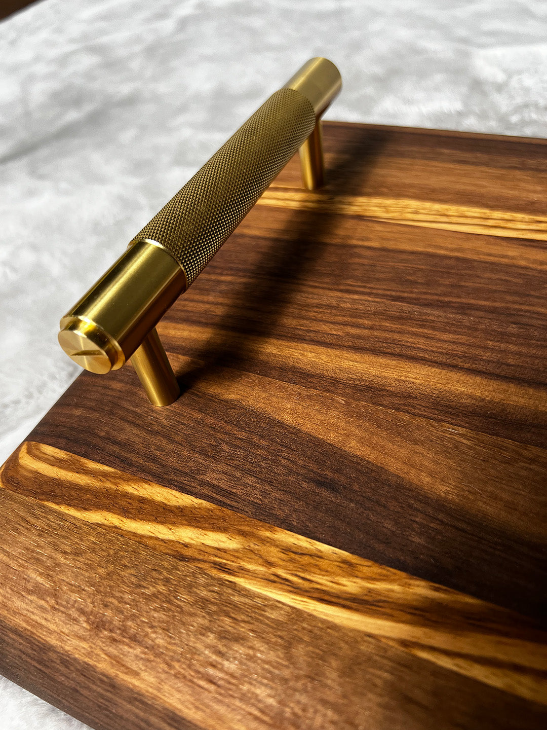 Zebrawood & Walnut Serving Tray